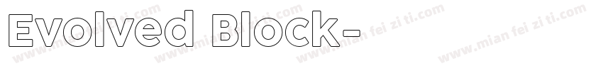 Evolved Block字体转换